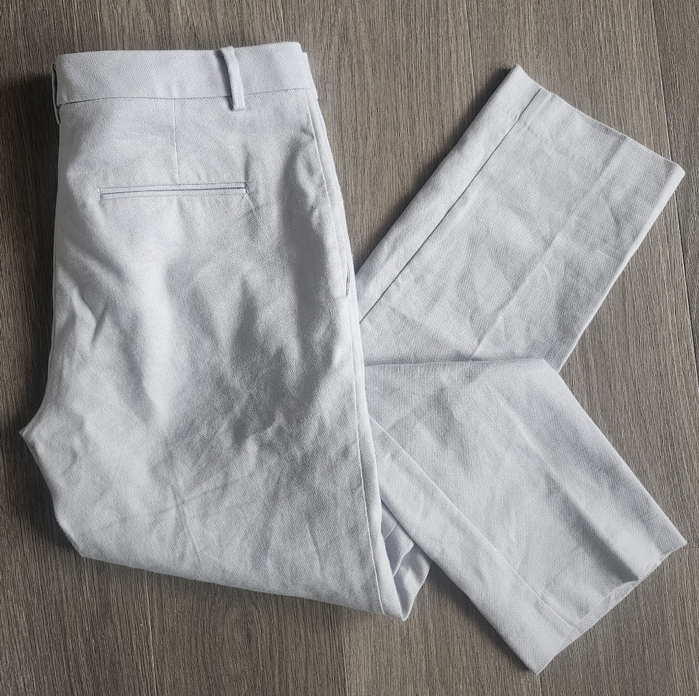Ann Taylor Linen Blend Stretch Pants Chinos Fully Lined